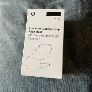 Lululemon 3-Pack Black Double Strap Face Mask